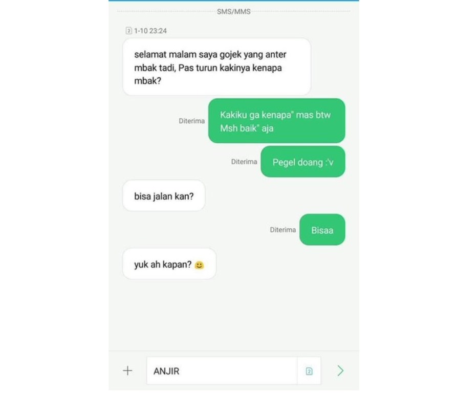 Gombalan Maut Driver Ojol ini Bikin Customer Nggak Bisa Berkata-Kata, Sa Ae lu Bang!