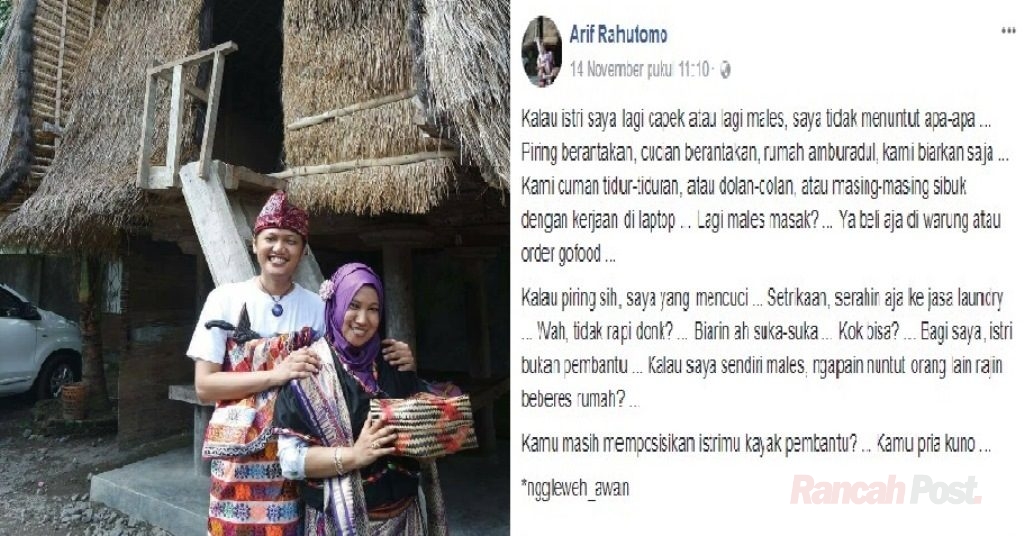 Curhatan Suami Jaman Now Ini Jadi Viral, Isinya Bisa Bikin Emak-Emak Senyum Gembira