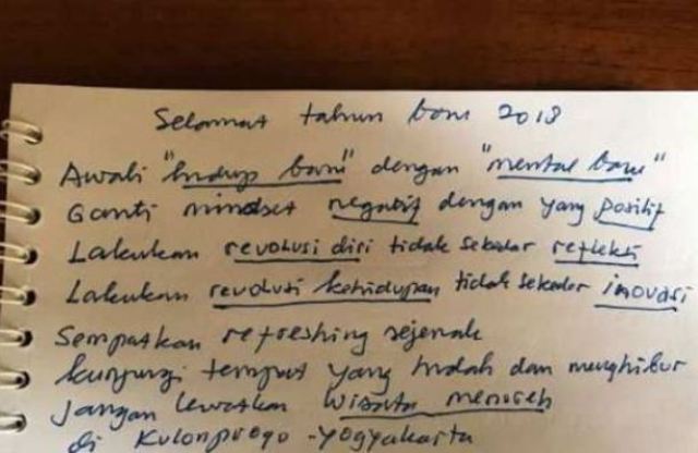 Surat Tulisan Tangan Bupati Kulonprogo Mendadak Viral di Medsos