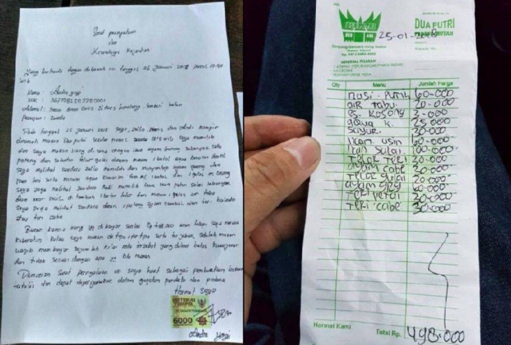 Satu Kali Makan Harus Bayar Hampir Setengah Juta, Keluhan Pria Ini Viral di Medsos