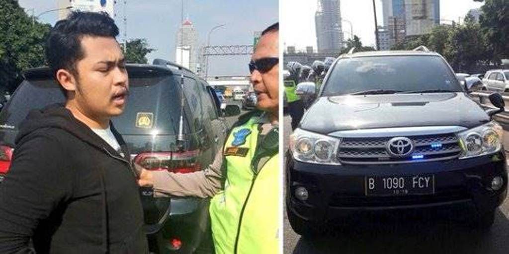 Nggak Sabar Antre di Tol, Pengemudi Mobil Fortuner ini Nekat Todongkan Pistol ke Pengendara Lain