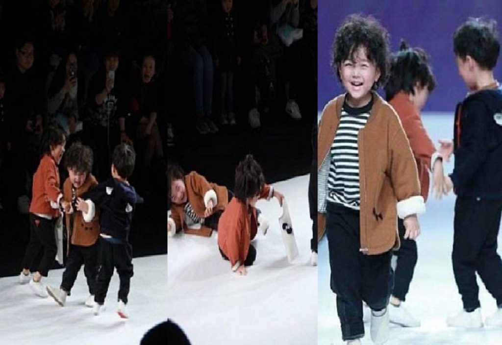 Bertabrakan dan Jatuh di Catwalk, Aksi Model Cilik ini Justru Bikin Netizen Jatuh Hati, Ekspresinya Menggemaskan