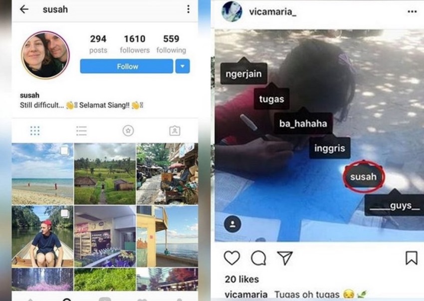 Gara-Gara Nama Akun Instagram, Bule Australia ini Kesal Sering di Tag Orang Indonesia