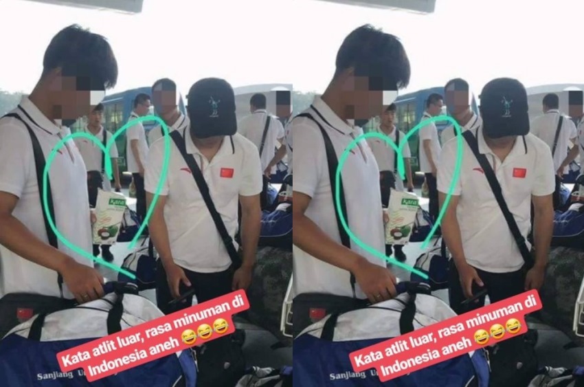 Bikin Ngakak, Foto Atlet Asing Pegang Santan Kemasan ini Viral, Campur Cendol Enak Tuh!