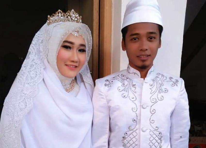 Nikah di Tenda Pengungsian, Pasangan Pengantin asal Lombok ini Viral