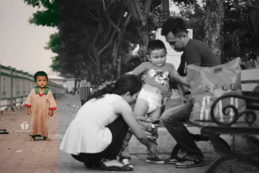 Viral Foto Bocah Laki-Laki Hidup Seorang Diri di Jalanan, Potretnya Bikin Air Mata Menetes