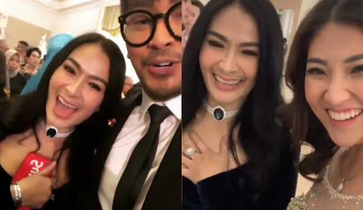 Kondangan, Iis Dahlia Pamer Belahan Dada! Netizen: "Kayak Tante-tante Haus Belaian!"