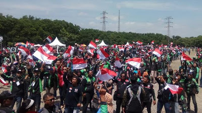 Demi Perubahan Indonesia 2019, 10 Ribu Driver Ojek Online Beri Dukungan Buat Prabowo-Sandi!