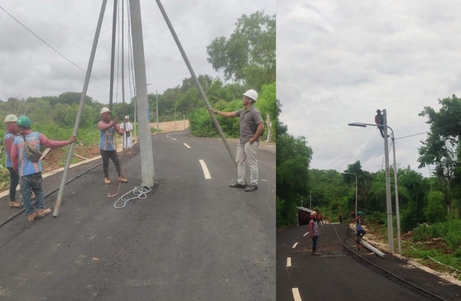 Viral Penampakan Tiang Listrik di Tengah Jalan Bahayakan Pengguna Jalan, Ini yang Dilakukan PLN