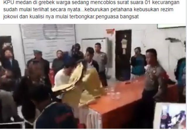 Heboh KPU Sumut Coblos Surat Suara Pilpres untuk Paslon 01, Ini Faktanya