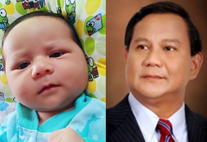 Viral Foto Bayi Mirip Prabowo di Medsos, Netizen: Semoga Jadi Presiden