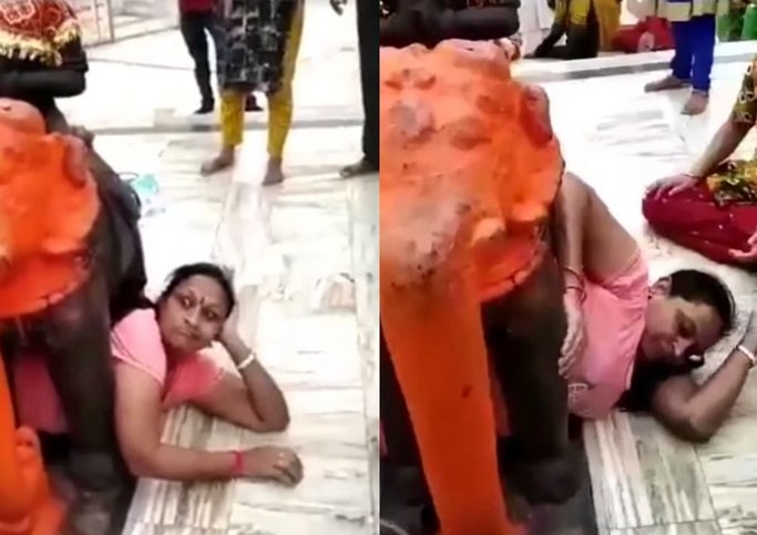 Viral! Wanita Ini Terperangkap di Bawah Patung Hanya Demi Konten Instagram