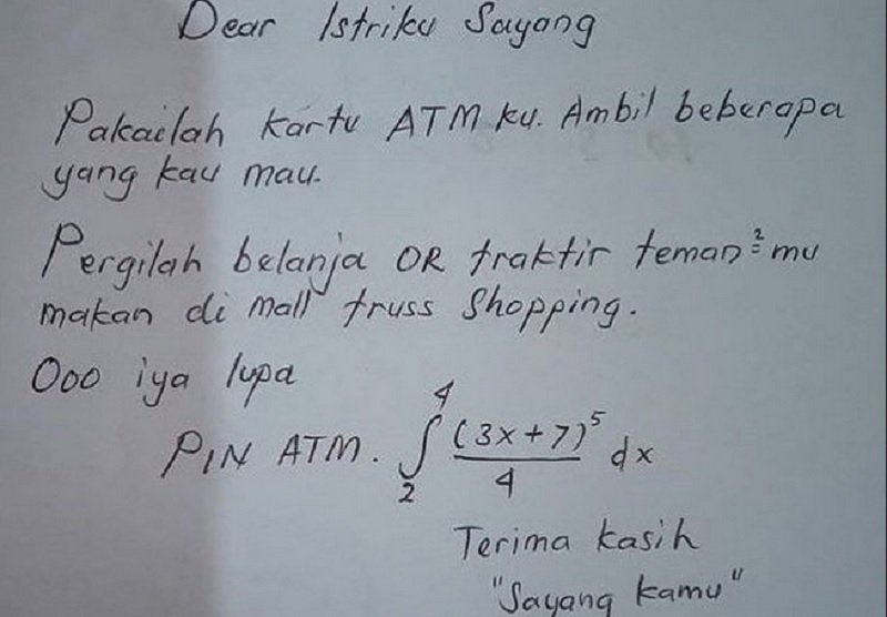 Kisah Viral Suami Beri Kartu ATM untuk Istri Foya-Foya, PIN-nya Soal Matematika Rumit!