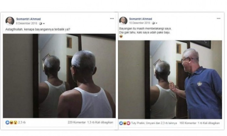 Punya Kreatifitas Tinggi, Editan Foto Pria Ini Viral