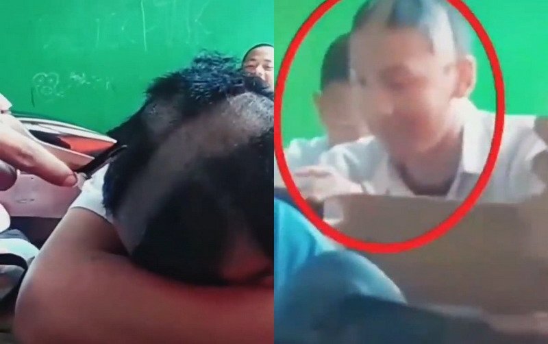 Viral Rambut Pelajar Dicukur Asal-asalan karena Tertidur di Kelas