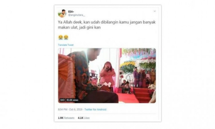 Viral Video Bocah Joget Bak Ulat Bulu di Kondangan