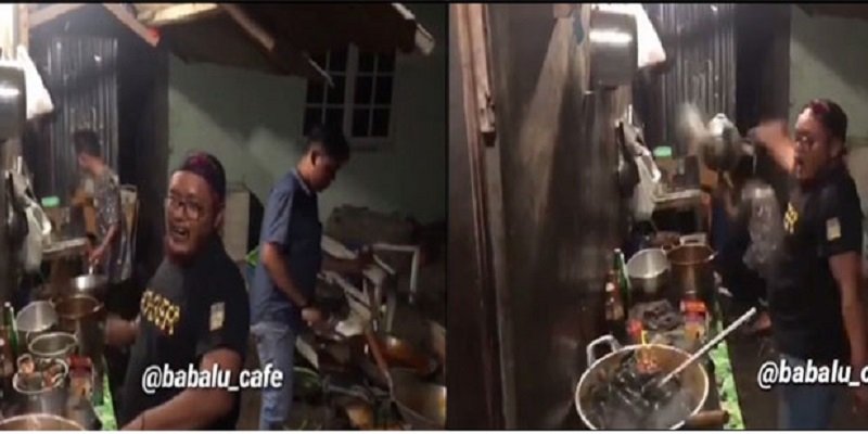 Viral Aksi Chef Antok Purwodadi Masak Seafood Sambil Lempar Perabot Dapur, Barbar Banget!