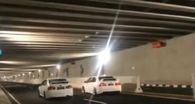 Viral, Underpass Bandara Internasional Yogyakarta Jadi Arena Balap Mobil