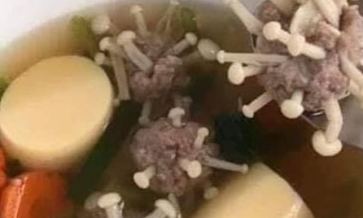 Viral Bakso Berbentuk Virus Corona di Surabaya, Tertarik Coba?