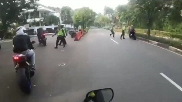 Viral Video Rombongan Pengendara Moge Ditilang saat PSBB Jakarta