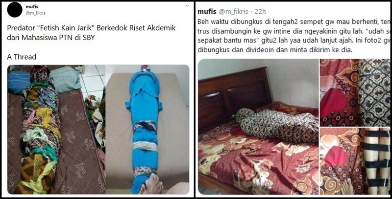 Thread Predator Fetish Kain Jarik Viral, Apa Itu Fetish?