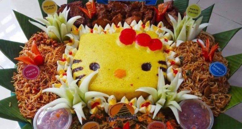 Heboh, Kaesang Pertanyakan Tumpeng 'Hello Kitty'