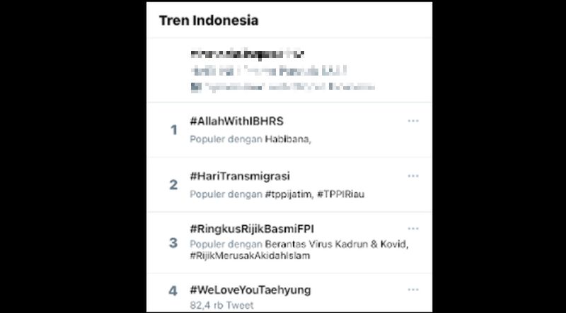 Habib Rizieq Diperiksa, Netizen "Perang" Tagar #AllahWithIBHRS dan #RingkusRijikBasmiFPI