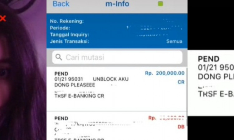 Viral, Pria Ini Minta Maaf Kepada Kekasihnya Lewat Pesan M-Banking