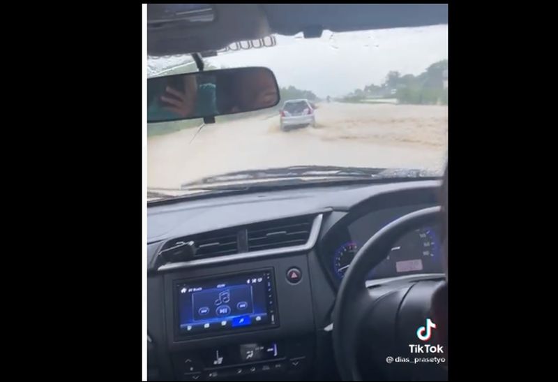 Video Viral Banjir Cipali Ternyata Kejadian Hari Minggu Sore