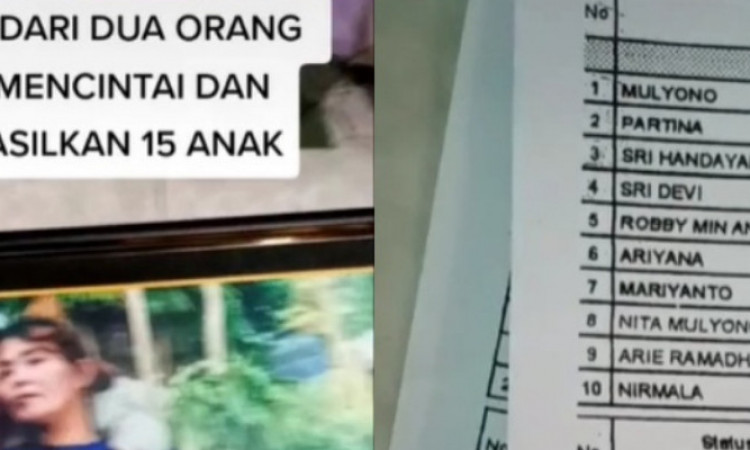 Viral Pasutri Asal Jawa Timur yang Punya 15 Orang Anak!