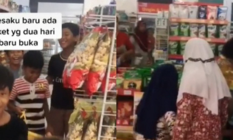 Viral! Baru Pertama Dibuka, Minimarket Ini Diserbu Warga