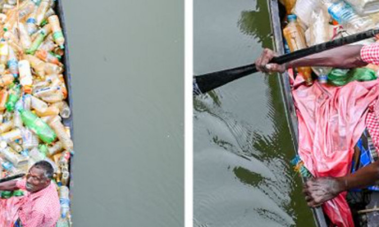 Viral Kisah Pria Disabilitas yang Giat Bersihkan Sampah Plastik di Sungai