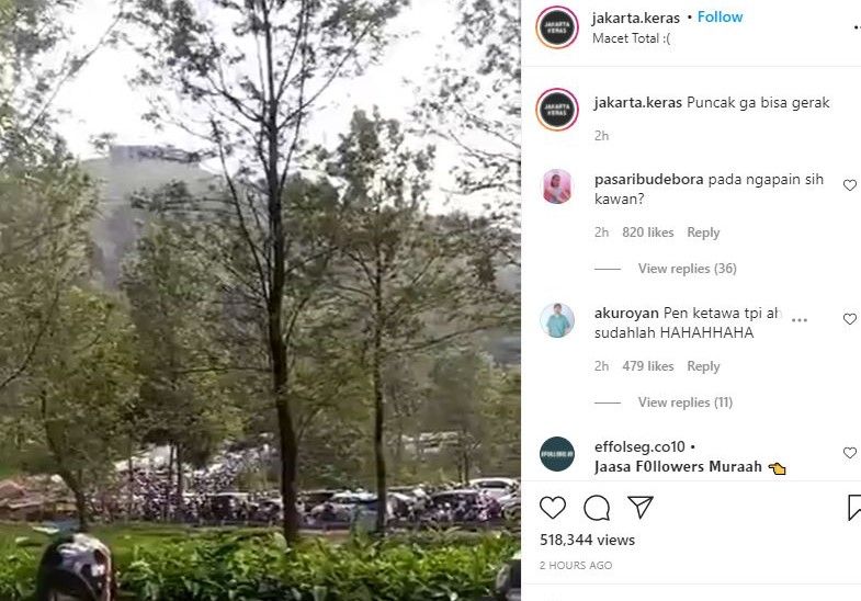 Viral Video Lalin Puncak Enggak Bisa Gerak