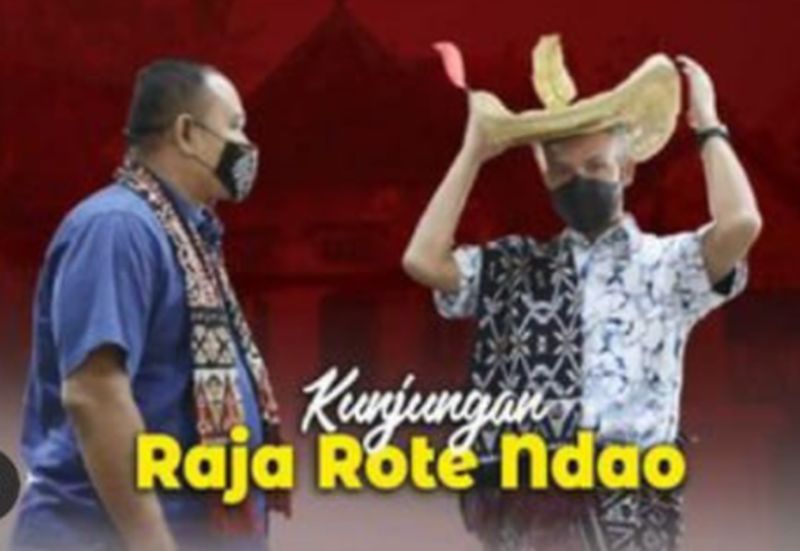 Posting Kunjungan Raja Rote Ndao, Ganjar Didukung Netizen Maju Pilpres 2024