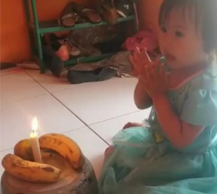 Viral! Balita Ini Tiup Lilin di Atas Baskom saat Ulang Tahun karena Tak Ada Uang