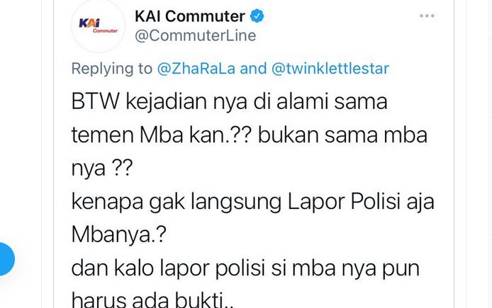 Viral Wanita Mengaku Dilecehkan di KRL, Malah Dibalas Ngegas Admin @CommuterLine