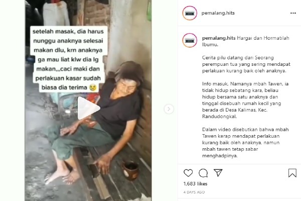 Viral Kisah Durhaka Anak, Paksa Ibunya Keluar karena Jijik Lihat Ia Makan