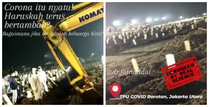 Viral Video Situasi TPU Rorotan Jakut, Bukti Covid-19 Itu Nyata