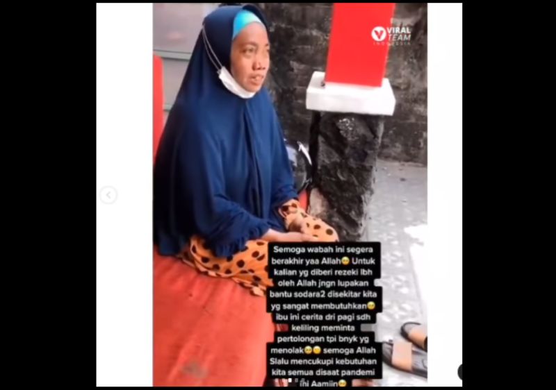 Viral! Ibu Ini Tukarkan Sembako dengan Uang demi Obati Anaknya yang Sakit