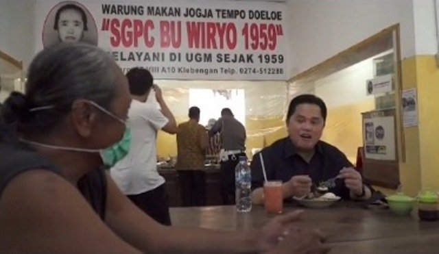 Viral Warung Pecel Langganan Para Menteri, Mulai Erick Thohir hingga Retno Marsudi