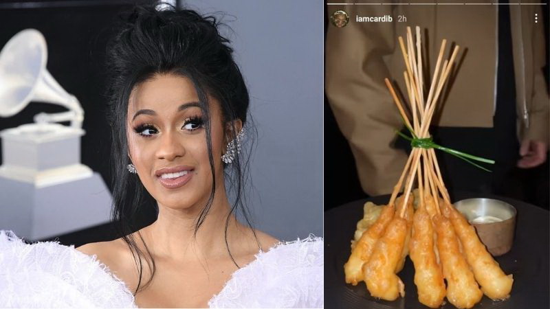 Viral Cardi B Pamer Makanan Mirip Sempol, Netizen: Adonannya Pasti Premium