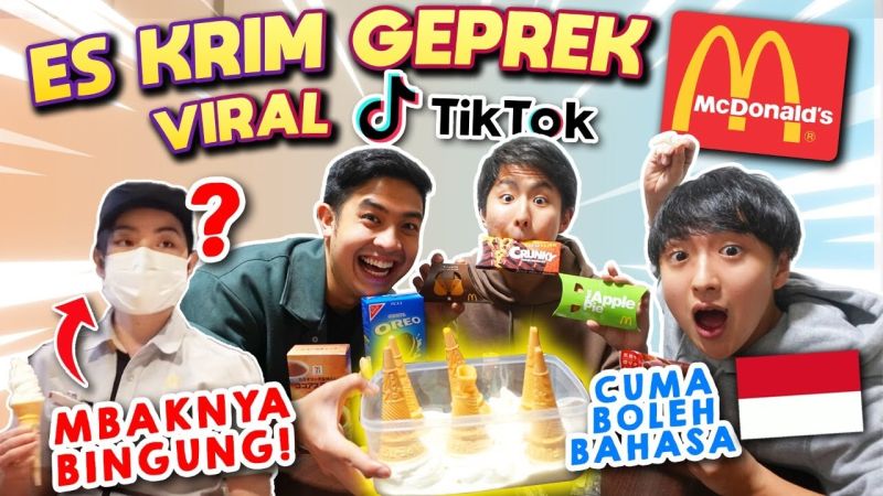 Ice Cream Geprek Viral, Jerome Polin & Wasedaboys Langsung Bikin di Jepang!